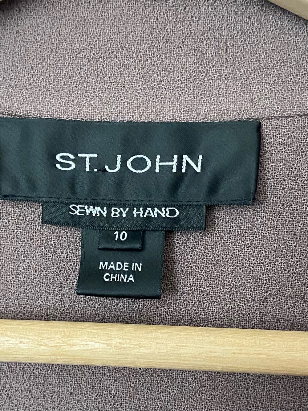 ST.jJOHN HAND SEWN  100% WOOL ONE BUTTON JACKET SZ 10 - Picture 4 of 5